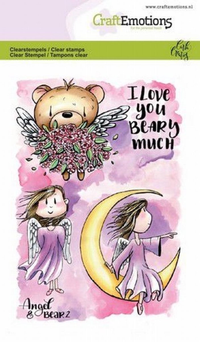 CraftEmotions | Angel & Bear 2 | Carla Creaties